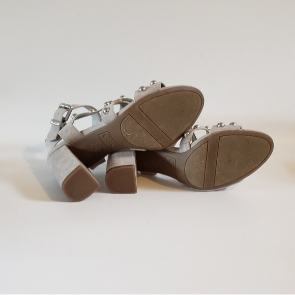 Sam Edelman Circus Ophelia Gray Studded Heels Size 7.5 - Picture 9 of 10